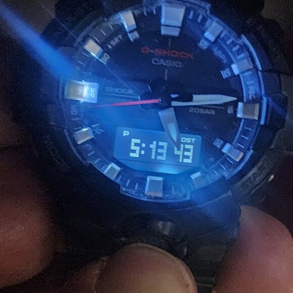 Casio G Shock Black and white analog with digital great shape - Picture 2 of 9